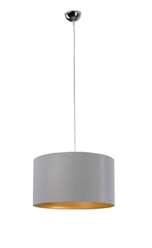 Lampa Wisząca Walec Szaro/Złoty Fi-50 cm- Chrom