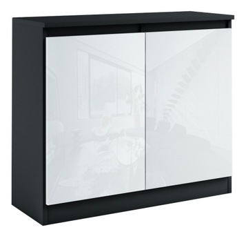 009-064 KOMODA B2d/79cm - CZARNY / POŁYSK