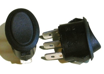 Przełącznik owal ON/OFF MK10120 czarny