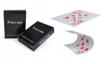 ПОКЕР КЛУБ 100% ПЛАСТИКОВЫЕ КРАСНЫЕ ТУРНИРНЫЕ КАРТЫ