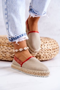 DAMSKIE ESPADRYLE BIG STAR JJ274879 BEŻOWE 38