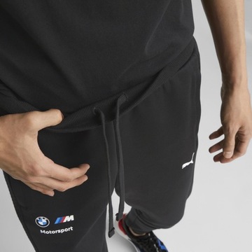 PUMA BMW M MOTORSPORT SPODNIE SPORTOWE DRESOWE MŁODZIEŻOWE MĘSKIE SLIM FIT