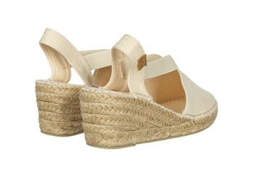 Espadryle Na Koturnie Toni Pons Ter Cru Ecru Kremowe r.39