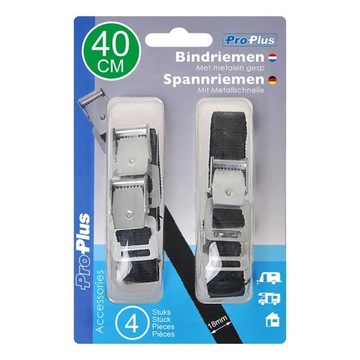 ТЕКСТИЛЬНЫЕ РЕМНИ ДЛЯ ВЕЛОСИПЕДОВ, 4 шт, 40 см, для велосипедов, черные, прочные