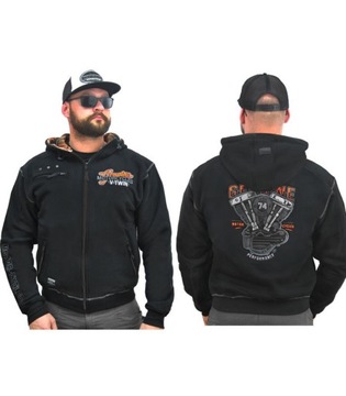 Kurtka męska, motocyklowa bluza chopper silnik XL