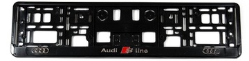 RAMKA TABLICY REJESTRACYJNEJ AUDI SLINE S LINE 3D