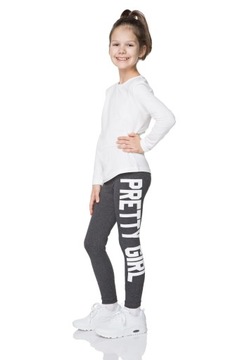 LEGGINSY DZIECIĘCE GETRY NADRUK KOLORY DZPRT 140