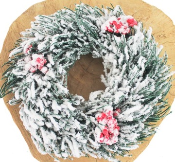 WIANEK ŚWIĄTECZNY OŚNIEŻONY 27 cm