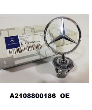 GWIAZDA NA MASKĘ LOGO MERCEDES S211 W211 W210