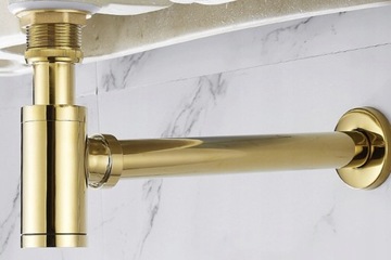 Сифон для умывальника под золотой умывальник