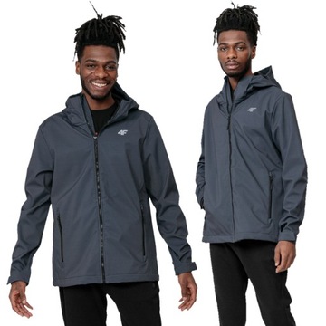 4F MĘSKA KURTKA SOFTSHELL PRZEJŚCIOWA L22-SFM001