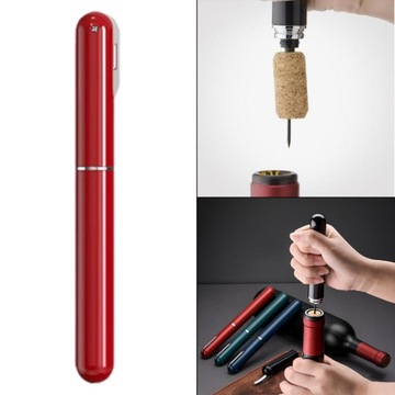 Воздушный насос из нержавеющей стали, открывалка для бутылок вина, посуда, инструменты, подарки, красный