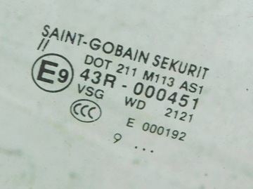 MERCEDES VITO 109 CDI 2.2 W639 LONG 2004R SKLO (OKNO) PŘEDNÍ ČELNÍ