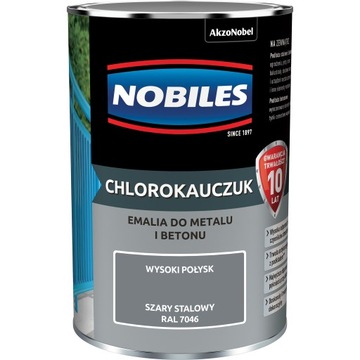 Nobiles Chlorokauczuk Szary Stalowy 0,9L RAL7046