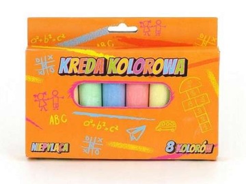 KOLOROWA KREDA CHODNIKOWA DO RYSOWANIA 8SZT