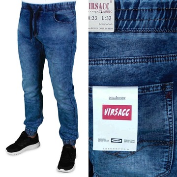 SPODNIE MĘSKIE JOGGER JEANS W38 ROZMIAR 3XL