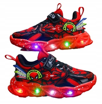 Adidasy SPIDERMAN buty LED świecące Dziecięce