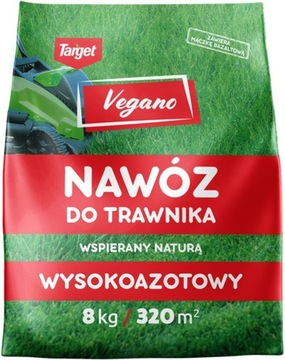 Naturalny nawóz do trawnika Vegano 8 kg Target Soczysta zieleń trawnika