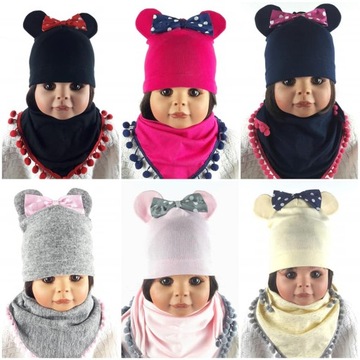 КОМПЛЕКТ ШАПКА МИККИ МИННИ МАУС + ШАРФ 0-9 ЛЕТ 9WZ