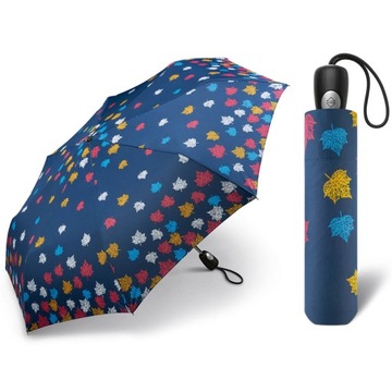 Automatyczna ekskluzywna parasolka damska Pierre Cardin w listki