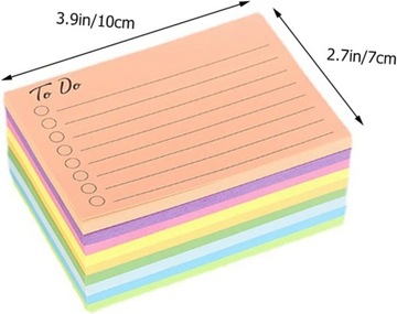 9 красочных липких заметок, самоклеящаяся наклейка для заметок, самоклеящаяся