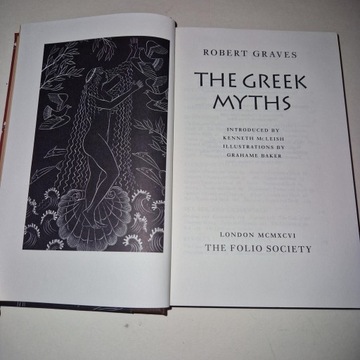 Греческие мифы Фолио Общества Том I и II Роберт Грейвс Состояние BDB