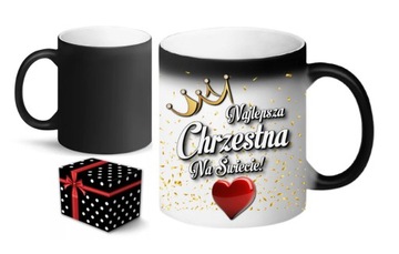 MAGICZNY KUBEK DLA CHRZESTNEJ NA PREZENT + GRATIS