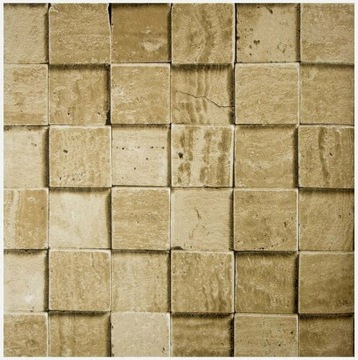 Tapeta 3D winylowa sześciany geometryczna beton