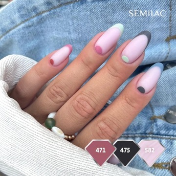 SEMILAC 471 Гибридный лак для ногтей Garden Soirée 7 мл