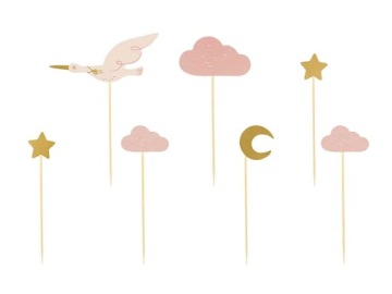 Топпери топпери BABY SHOWER рочок-7 шт.-4541