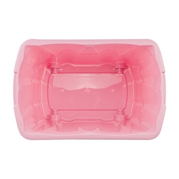 Контейнер для игрушек с плоской крышкой XL Розовый