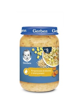 GERBER zupka krupniczek drobiowy 190g