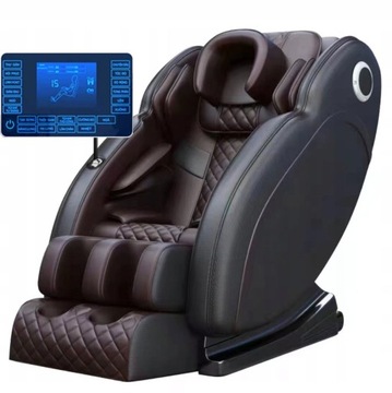Fotel MASUJĄCY rozkładany SHIATSU masażer OGRZEWANIE z masażem ZERO GRAVITY