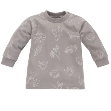 Bluzka Długi Rękaw Slow Life Pinokio Beż r.68