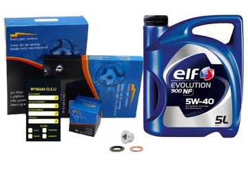 FILTRY + olej ELF NF 5w40 5L RENAULT Scenic 2 II 1.9 dCi