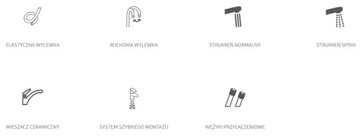 BATERIA POGO PLUS ZLEWOZMYWAKOWA CZARNA ELESTYCZNA