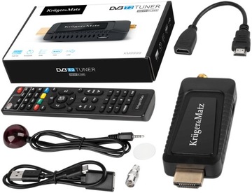 TUNER MINI DEKODER NA HDMI DVB-T2 HEVC KRUGER MATZ