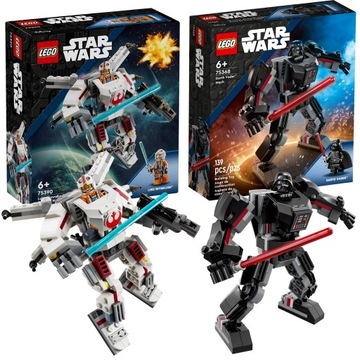 LEGO STAR WARS 75390 MECH X-WING LUKE SKYWALKERA + MECH DARTHA VADERA WALKA