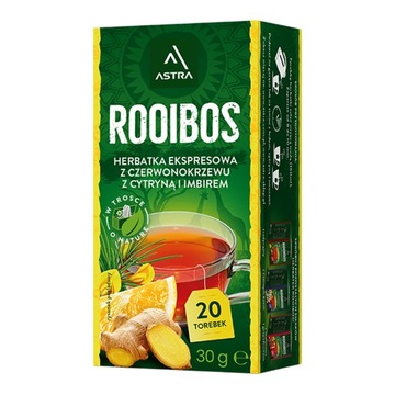 ASTRA ROOIBOS zestaw 8 herbat czerwonych Z OWOCAMI 3 SMAKI 160(8x20)torebek