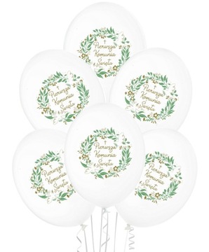 BALONY PASTELOWE PIERWSZA KOMUNIA ŚW-6 SZTUK-9782