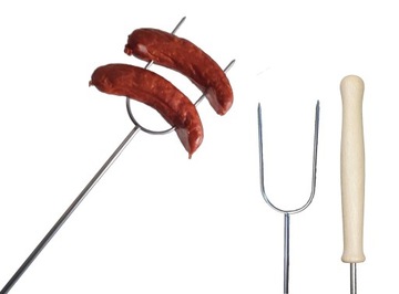 WP Kij widelec ogniskowy 130 cm nierdzewny grill