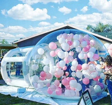 BUBBLE HOUSE DMUCHANIEC DMUCHANY DOMEK Z BALONAMI NA IMPREZE DLA DZIECI
