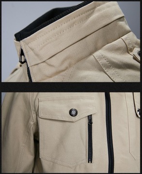 МУЖСКАЯ ПЕРЕХОДНАЯ ХЛОПКОВАЯ КУРТКА-ПИЛОТ ВЕСНА-ОСЕНЬ НОРА 015 - XXL