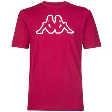 KAPPA T-SHIRT MĘSKI BORDOWY LOGO CROMEN XXL