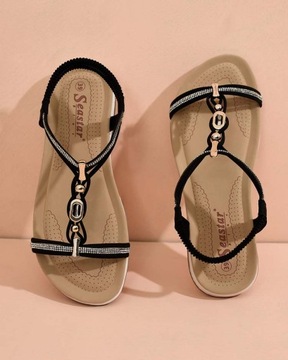 ЧЕРНЫЕ ЖЕНСКИЕ САНДАЛИИ WOLOS 40