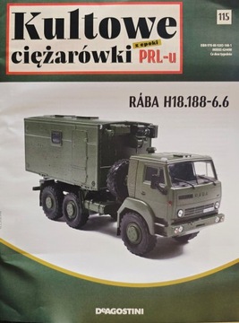 KULTOWE CIĘŻARÓWKI PRL - u NR 115 / 2025 - RABA H18.188 - 6.6