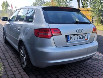 Audi A3 8P Hatchback 3d 1.8 TFSI 160KM 2009 AUDI A3 SKÓRA AUTOMAT MAŁY PRZEBIEG ZAREJESTROWANA, zdjęcie 7