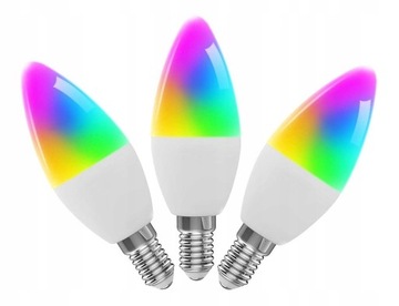 Wifi Smart Bulb Rgb Ww Cw Led Candle Bulbs E14 Lam