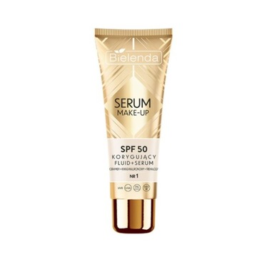 Bielenda Korygujący fluid+serum SPF50 do każdego typu cery, odcień nr 1