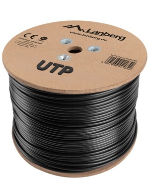 КАБЕЛЬ LAN ВИТАЯ ПАРА НАРУЖНЫЙ U/UTP CAT.5E CAT 50M LANBERG